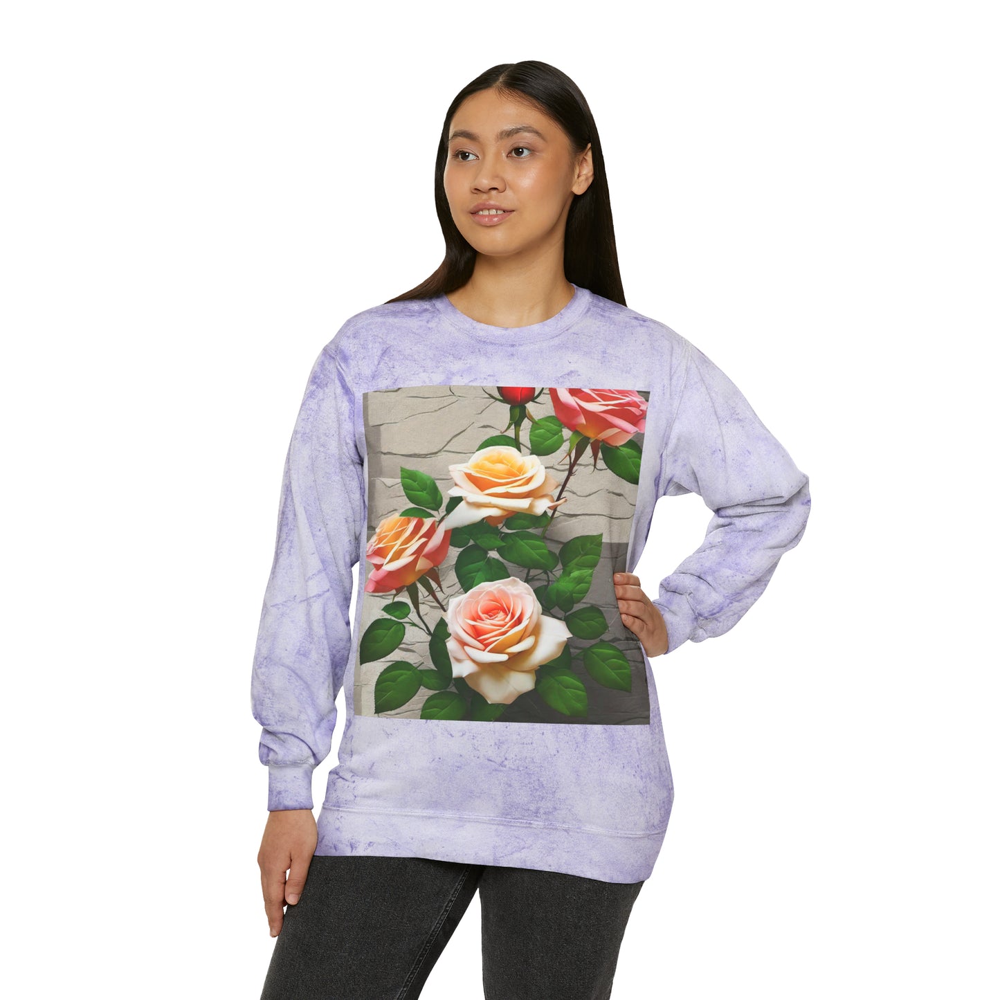 Unisex Rose Crewneck Sweatshirt