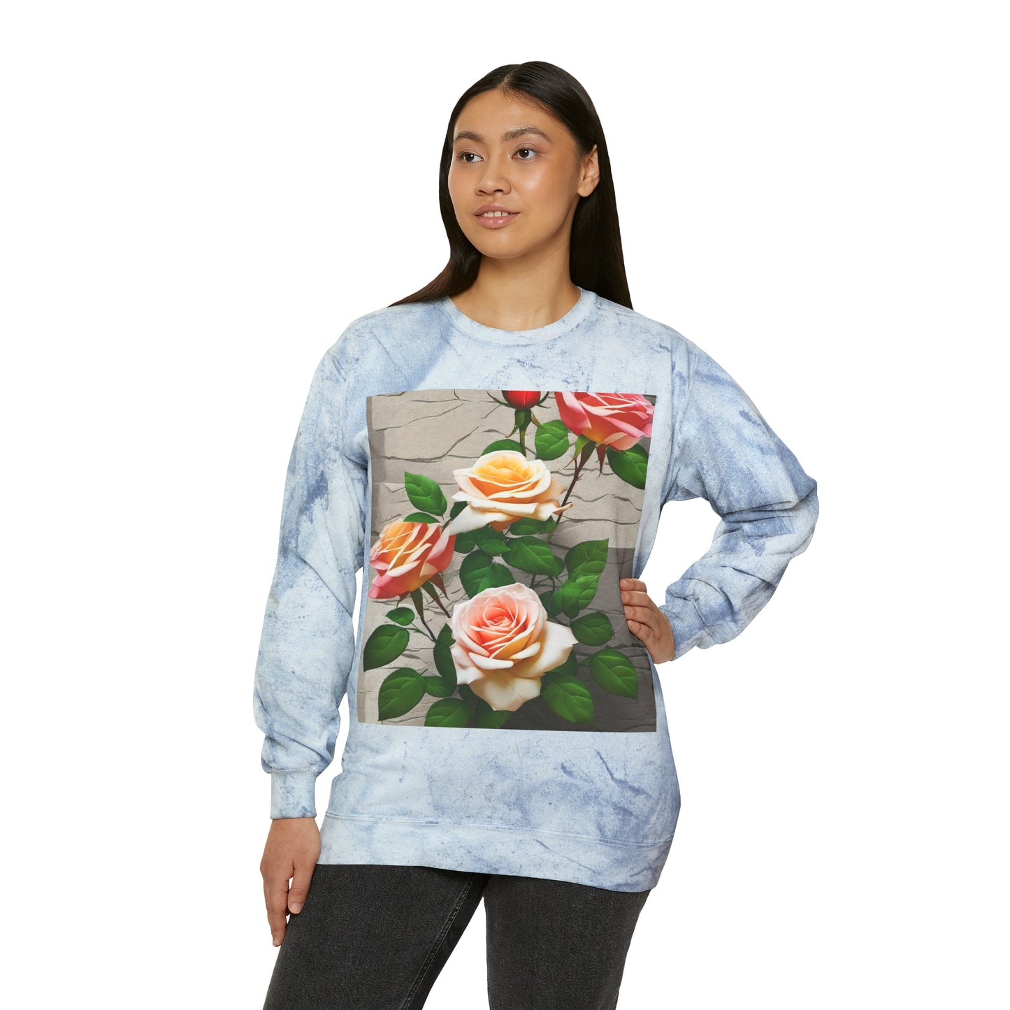 Unisex Rose Crewneck Sweatshirt